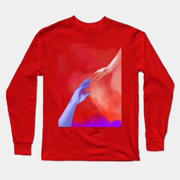 Hands Long Sleeve T-Shirt by Berkanna